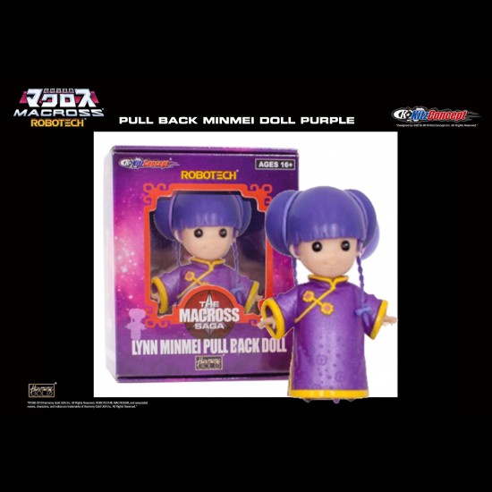 LYNN MINMEI PULL BACK DOLL （PURPLE)